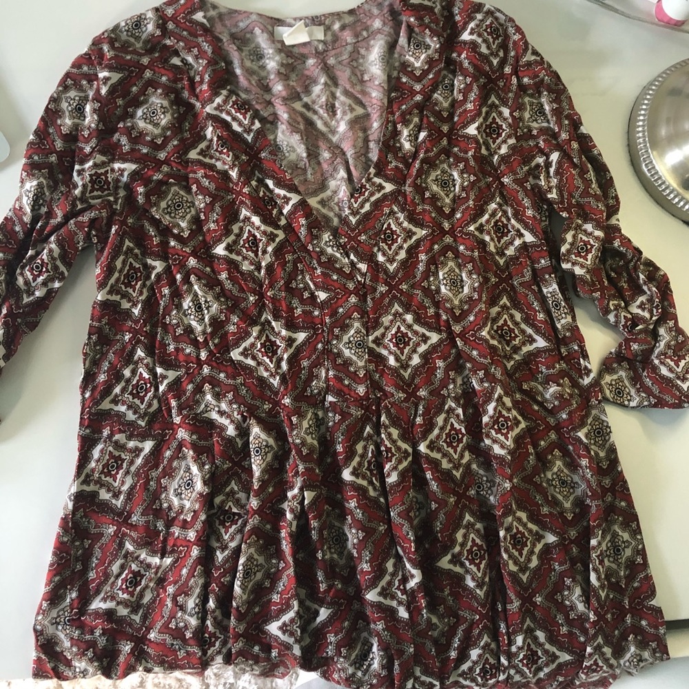 H&M Patterned Flowy Dreas